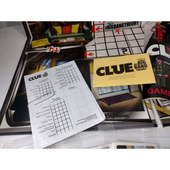 Clue The Big Bang Theory Edition Hasbro 2013 Mystery Board Game Complete - Picture 5 of 16